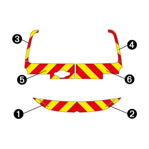 Kit Jaune-Rouge Partiel - CITROËN Jumpy 2 Portes (2024) – Image 2